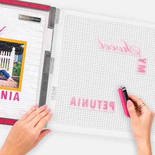 My Sweet Petunia - Memory MISTI 12 x 12 - Most Incredible Stamp Tool Invented