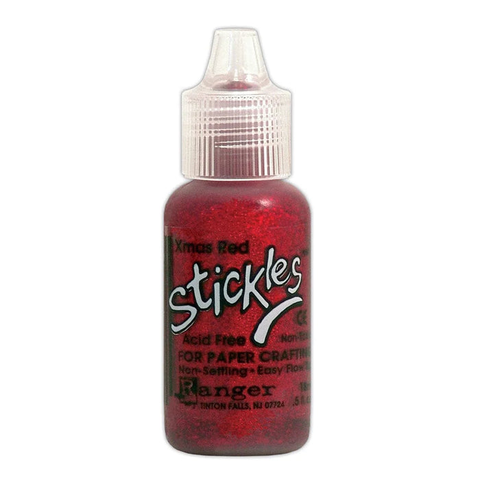 Ranger Stickles Glitter Glue Christmas Red, 0.5oz