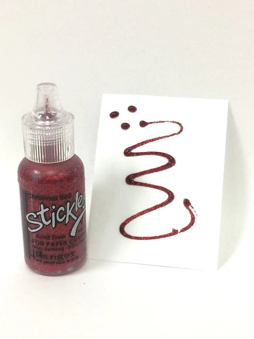Ranger Stickles Glitter Glue Christmas Red, 0.5oz
