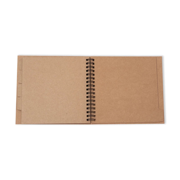 Studio Light - Essentials - Spiral passe-partout journal - 15x15 cm, Kraft