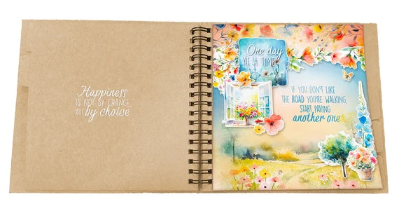 Studio Light - Essentials - Spiral passe-partout journal - 15x15 cm, Kraft