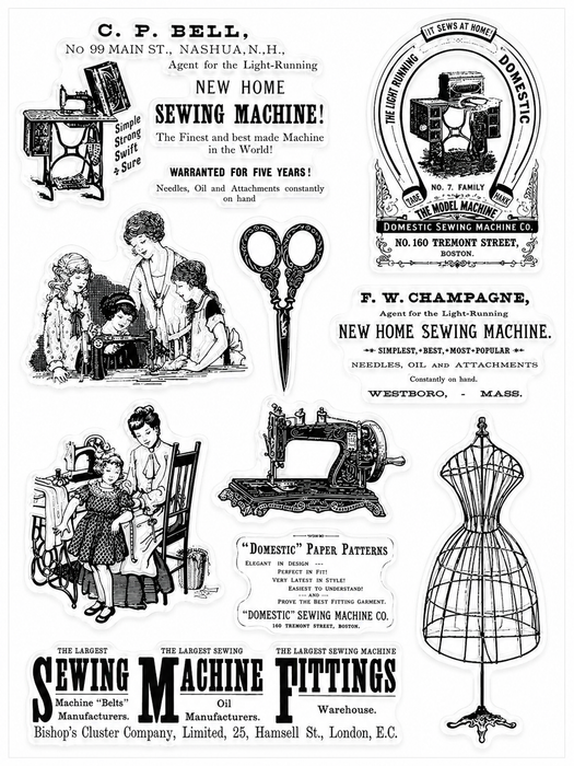Doodles - Clear Stamps - Needle Work