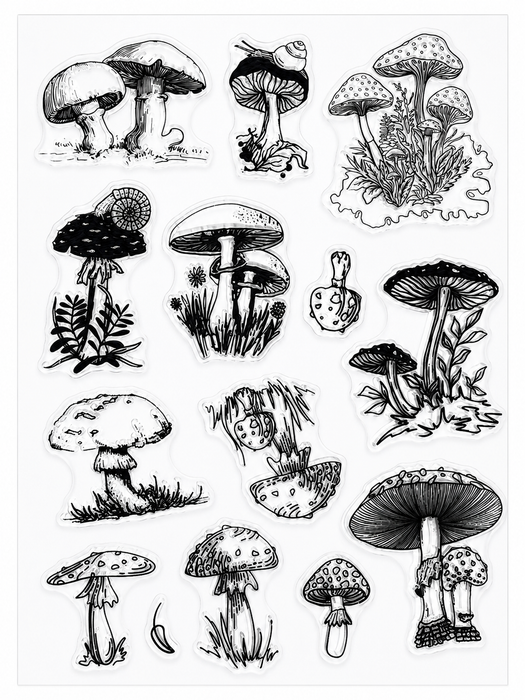 Doodles - Clear Stamps - Mushroom