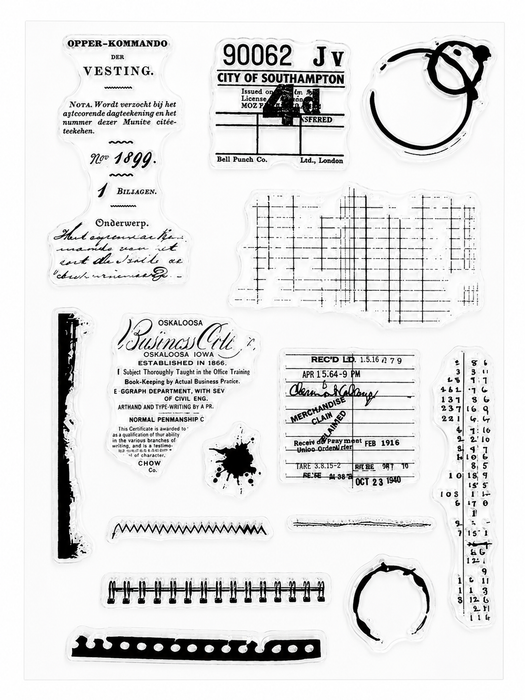 Doodles - Clear Stamps - Vintage English