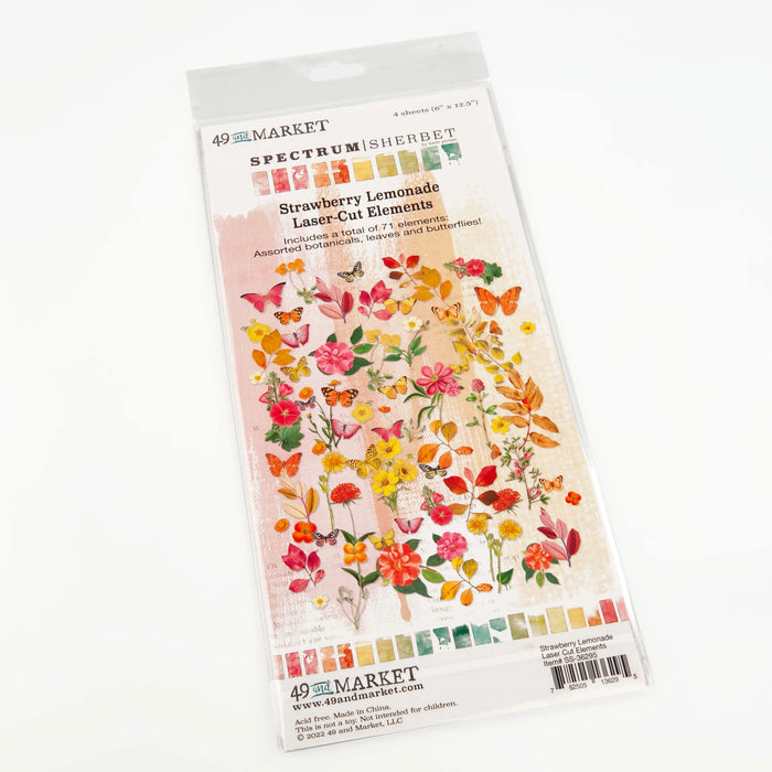 49 And Market - Spectrum Sherbet – Laser Cut - Strawberry Lemonade