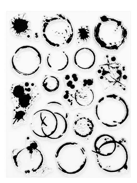 Doodles - Clear Stamps - Coffee Stains