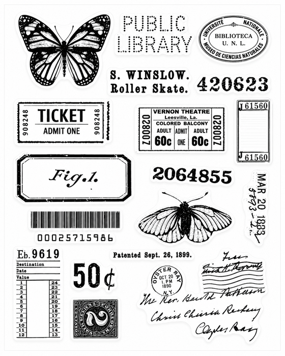 Doodles - Clear Stamps - Tickets