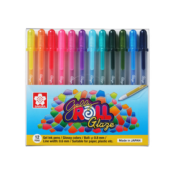 Sakura Gelly Roll - Glaze Set Rainbow Color - Bold - 12pk