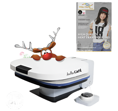 Doodles Autopress - Professional Automated Heat Press for T-Shirts - (15" x 12") 38cm x 31cm - Sleek Geek