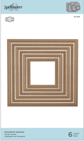 Spellbinders -Hemstitch Squares Etched/Wafer Thin Dies