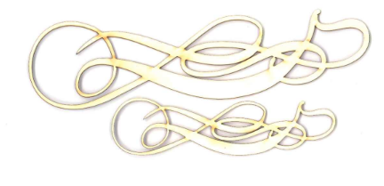 Enmarc - Chipboard -Doodles `n Things-Elegance