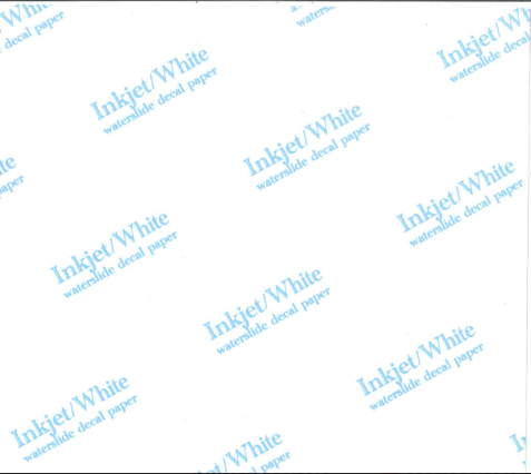 Doodles - White Waterslide Decal Paper A4 - Inkjet Printable - 5 Pack