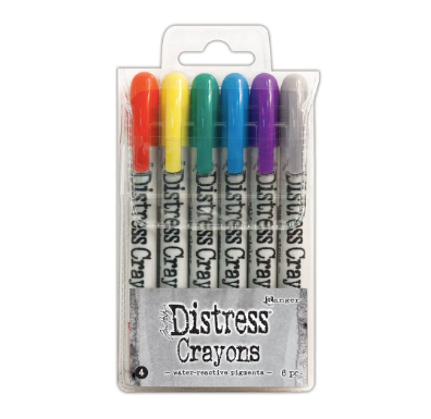 Tim Holtz Distress Crayons-Set #4- 6 Pc