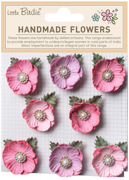 Little Birdie Flowers -Butter cup - Lavender Vibes 8pc