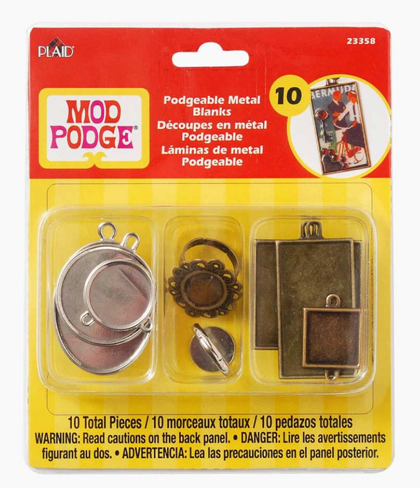 Plaid - Mod Podge - Podgeable Metal Blank Frames 10/Pkg