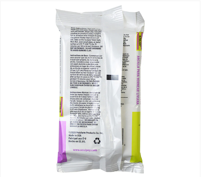 Sculpey UltraLight Polymer Clay 8oz White