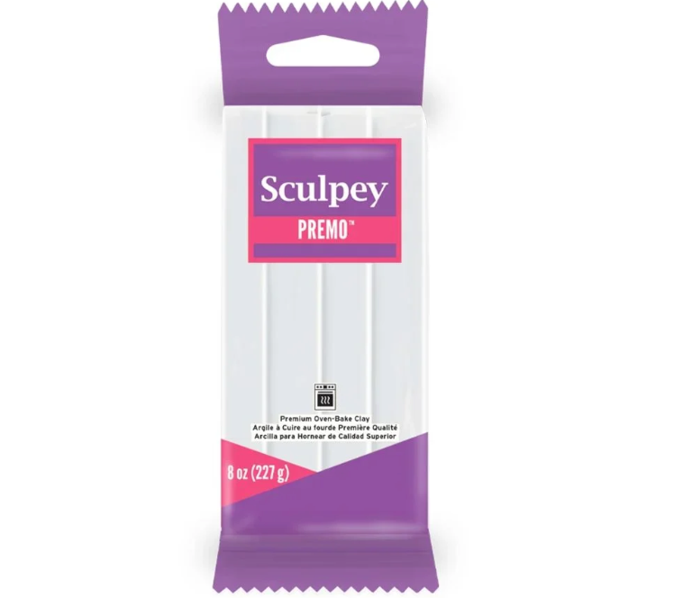 Sculpey Premo Polymer Clay 8oz (227g) White