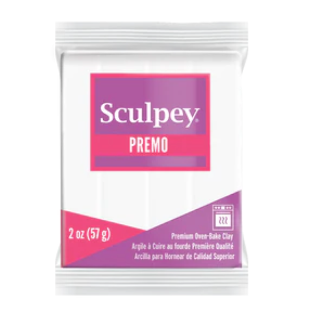 Sculpey Premo Polymer Clay 2oz White