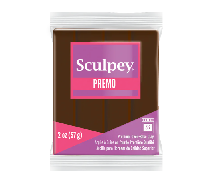 Sculpey Premo Polymer Clay 2oz Burnt Umber