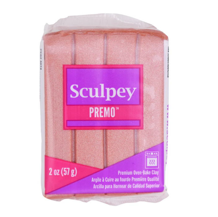 Sculpey Premo Polymer Clay 2oz Rose Gold Metallic