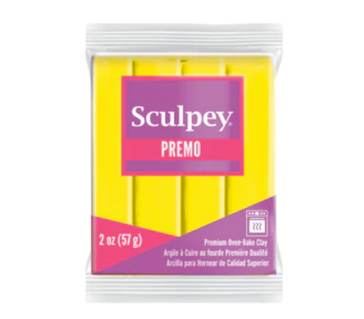 Sculpey Premo Polymer Clay 2oz Zinc Yellow Hue