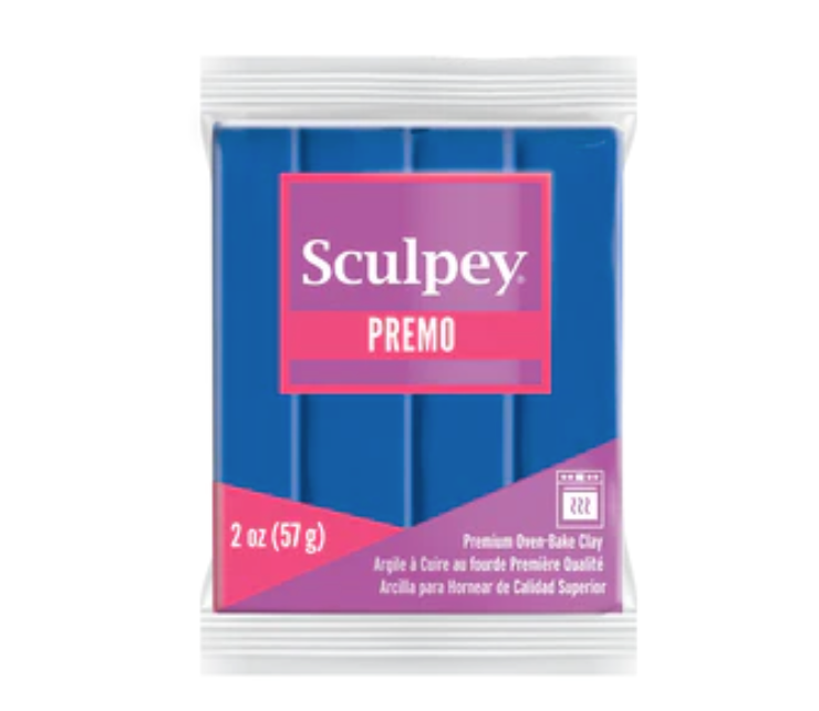 Sculpey Premo Polymer Clay 2oz Zinc Cobalt Blue Hue