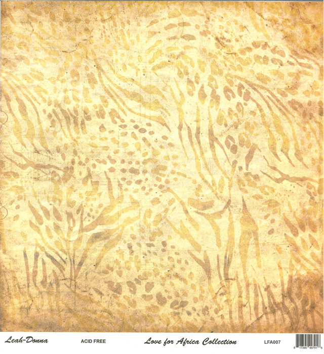 Leah-Donna - 12" x 12" DS-Paper - Love for Africa - Foot Print