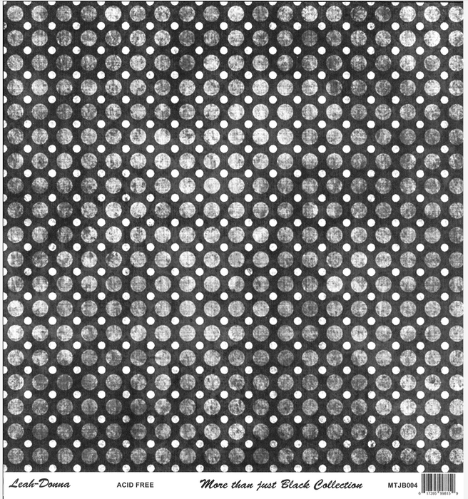 Leah-Donna - 12" x 12" DS-Paper - More than just Black Collection (MTJB004)