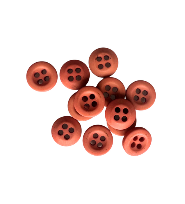 Balt - Teddy Four Hole Buttons - Small - Rust - 12pc