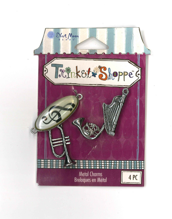 Blue Moon Beads - Metal Charms - Music