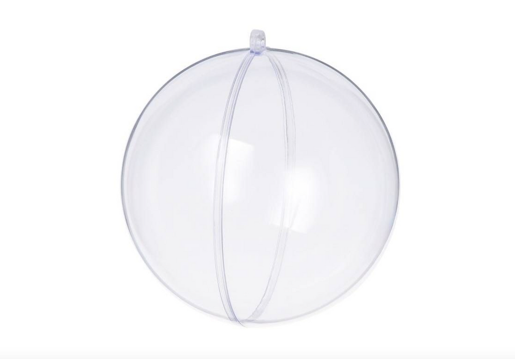 Doodles - Christmas Clear Hollow Ball 8cm