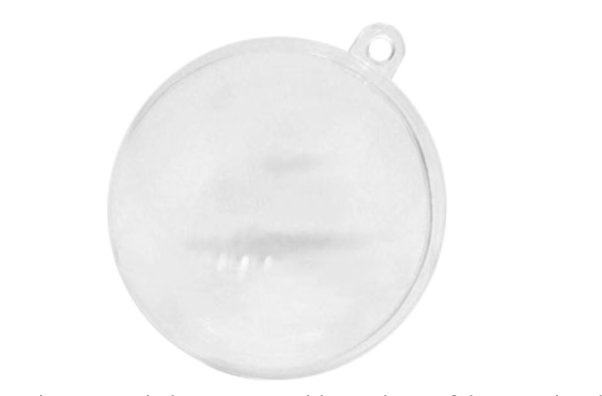 Doodles - Christmas Clear Hollow Ball 8cm