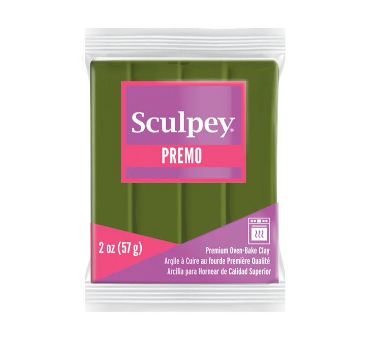Sculpey Premo Polymer Clay 2oz Spanish Olive