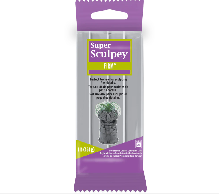 Super Sculpey Firm Clay 1lb Gray