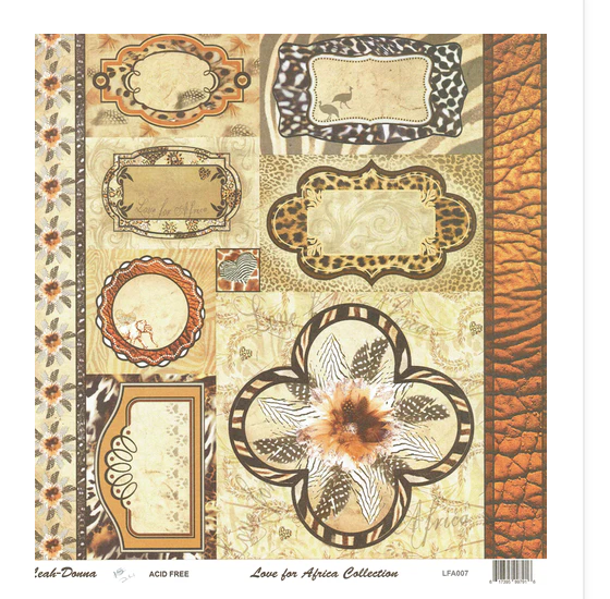 Leah-Donna - 12" x 12" Paper Pack Collection - Love for Africa