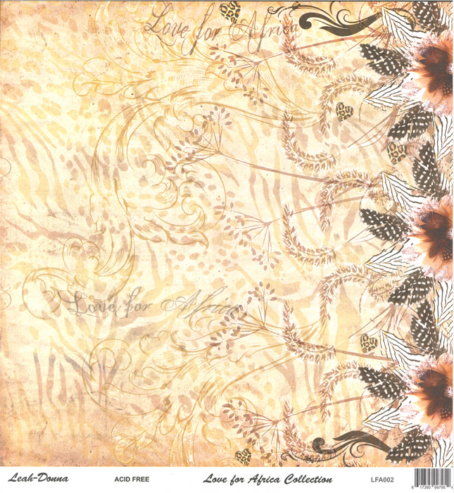 Leah-Donna - 12" x 12" Paper Pack Collection - Love for Africa