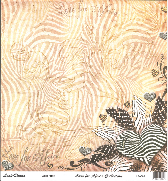Leah-Donna - 12" x 12" Paper Pack Collection - Love for Africa