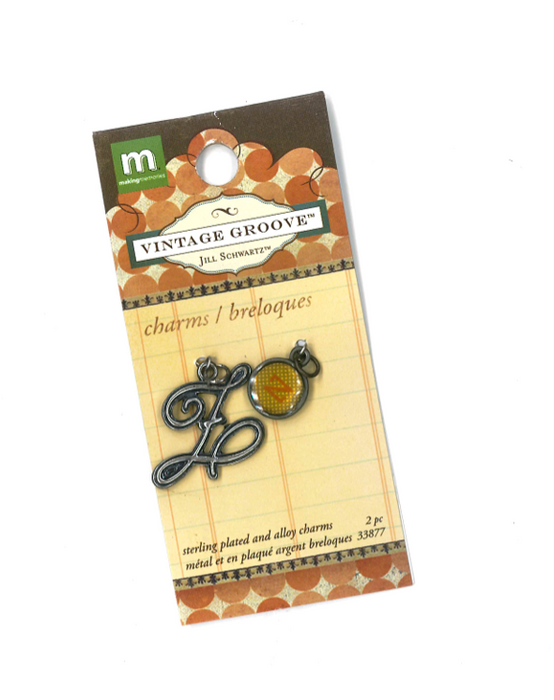 Making Memories Jill Schwartz - Vintage Groove Charms - Alpha Letter - Z