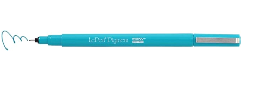 Uchida Le Pen Pigmented Pen 0.3mm Fine Tip Open Stock - Teal
