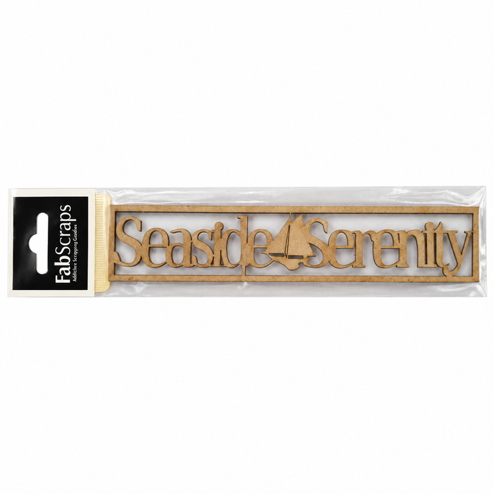 Doodles - FabScraps - “Seaside Serenity” Chipboard Embellishment