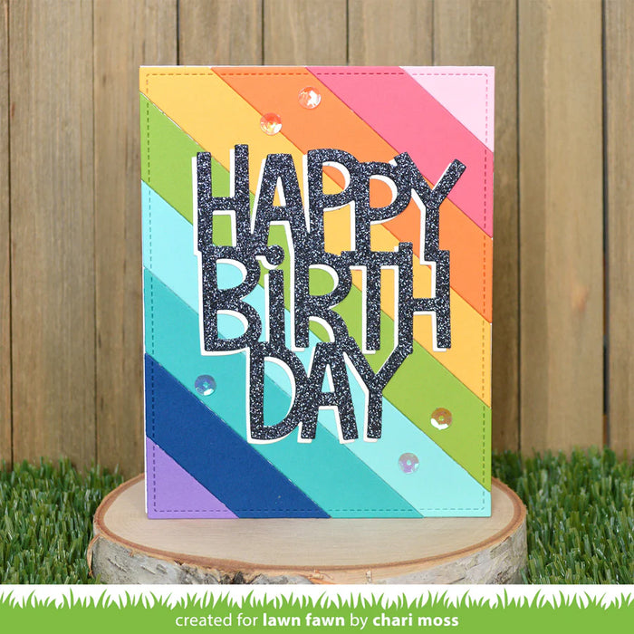 Lawn Fawn - Custom Craft Die - Giant Happy Birthday