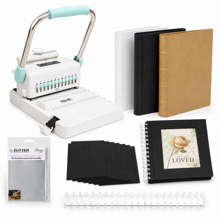 We R Memory Keepers - Cinch Book Binding Tool V2 - Super Doodle Value Bundle