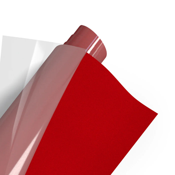 Tubitherm - Flock Heat Transfer Vinyl - Signal Red (1m x 25cm)