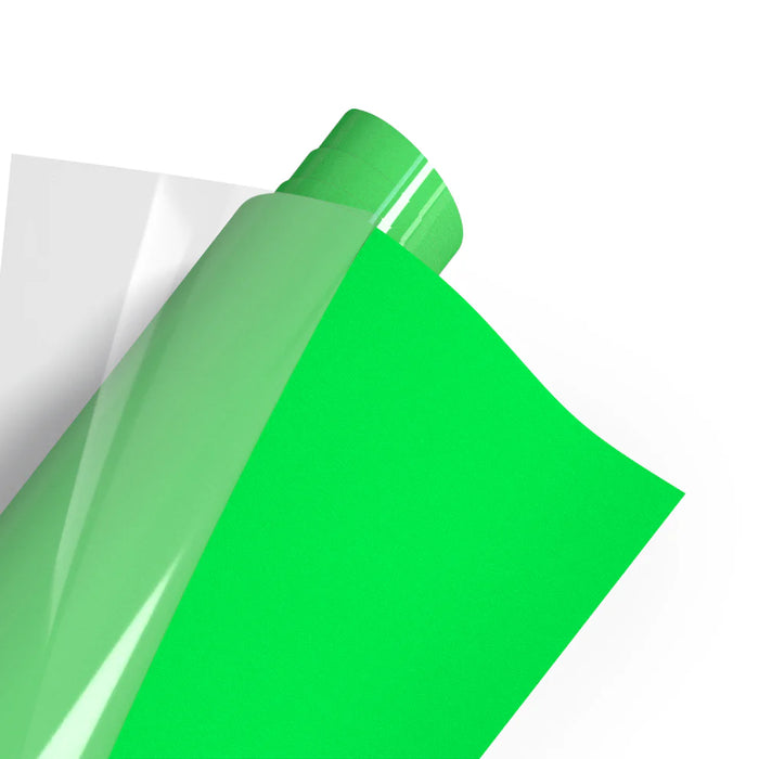 Tubitherm - Flock Heat Transfer Vinyl - Neon Green (1m x 25cm)