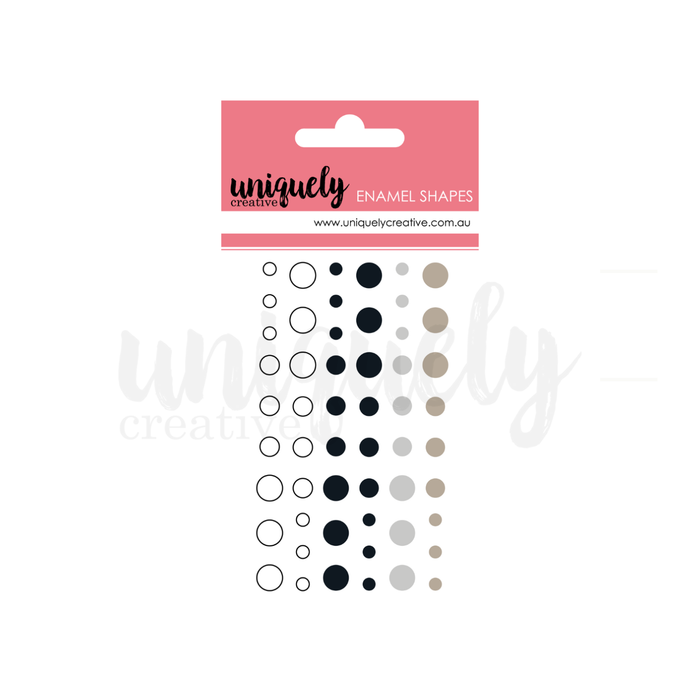 Uniquely Creative - Enamel Dots - Monochromatic 54pcs