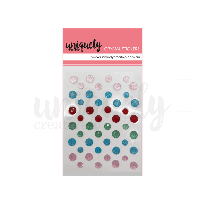 Uniquely Creative - Oh What Fun Shimmer Crystal Stickers 48pcs