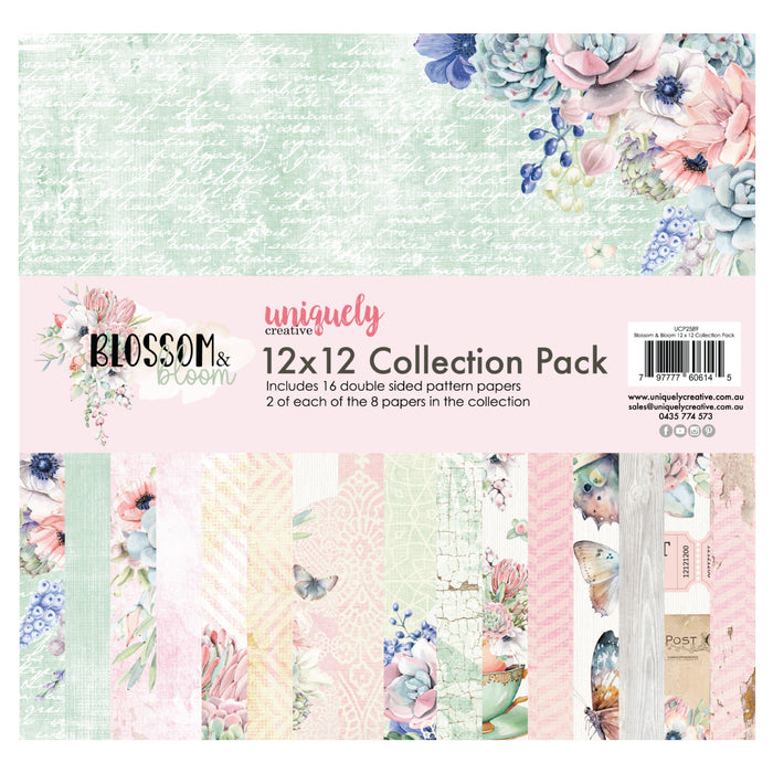 Uniquely Creative - Blossom & Bloom Collection - 12"x12" Paper Pack