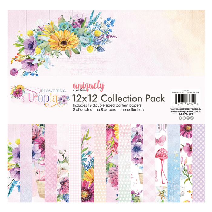 Uniquely Creative - Flowering Utopia Collection - 12"x12" Paper Pack