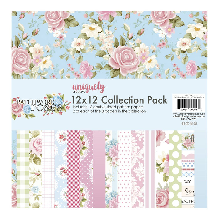 Uniquely Creative Collection Pack 12x12 - Patchwork Roses