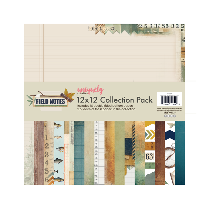 Uniquely Creative - Field Notes Collection - 12x12" Paper Kit